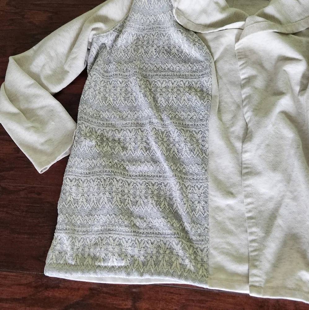 L.L. Bean Gray Hoodie Open Cardigan ☔️🩵 - Picture 7 of 10